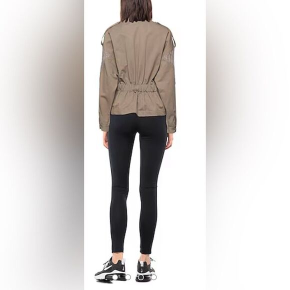 Gentry Portofino cotton/linen blend jacket with knit details, M - Picture 3 of 10